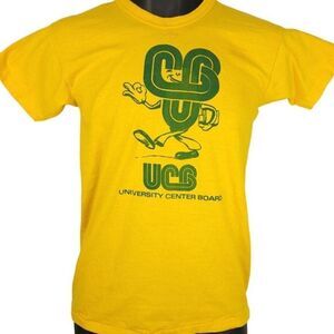University Center Board T Shirt Vintage 80s UCB Student Activities Mens Small